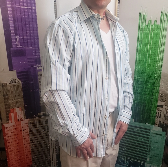 Large Express Design Studio button down stripe - Picture 2 of 11